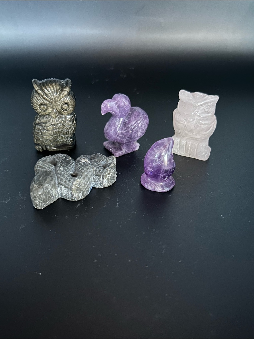 Small Crystal Carvings - Assorted Stone Figurines